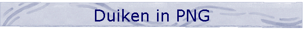 Duiken in PNG