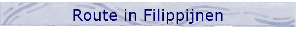 Route in Filippijnen